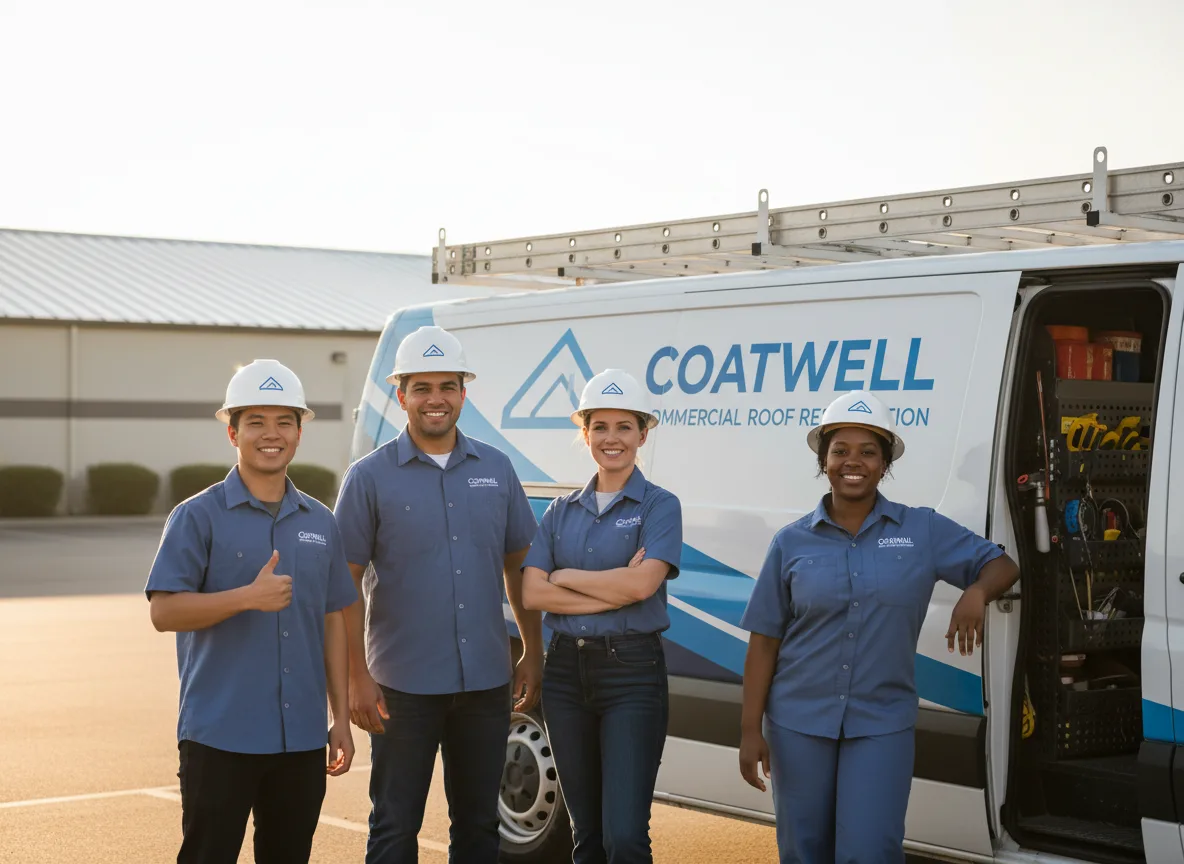 Commercial roof coating company in Harshaw, WI